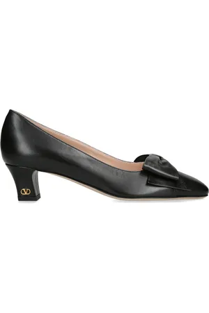 VALENTINO GARAVANI Leather Bow-Detail Pumps 45