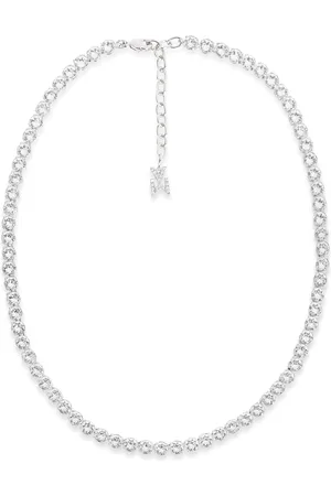 Amina Muaddi Crystal-Embellished Tennis Necklace