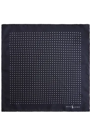 Ralph Lauren Silk Polka Dot Pocket Square