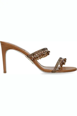 RENE CAOVILLA Embellished Chandelier Mules 80