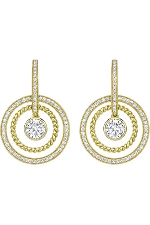Boodles Yellow and Diamond Roulette Double-Hoop Earrings