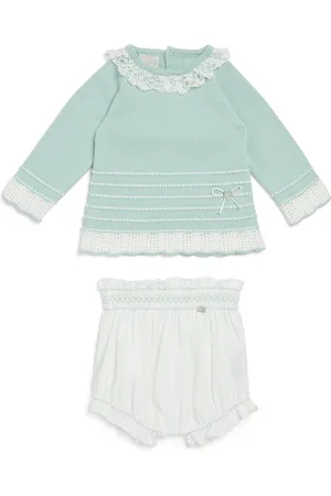 PAZ RODRIGUEZ Cotton Eido Sweater and Bloomers Set