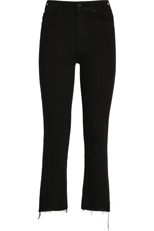 Mother The Insider Crop Frayed Jeans