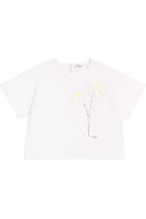 Il gufo Floral Appliqué T-Shirt