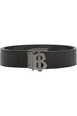 Burberry Leather Check Reversible Belt