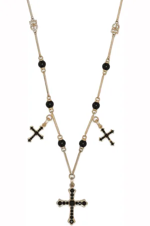 Dolce & Gabbana Beaded Cross Necklace