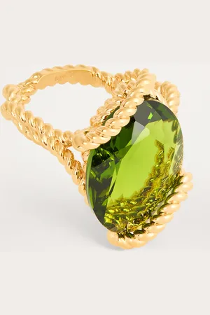 ZIMMERMANN Yellow -Plated Bloom Oval Ring