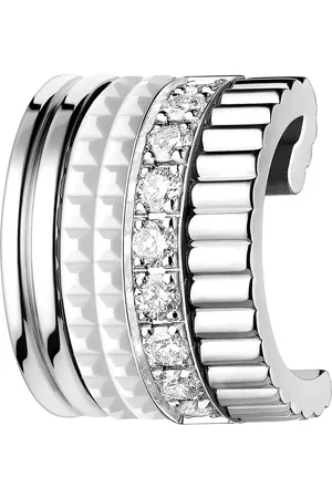Boucheron Gold and Diamond Quatre Double Edition Single Clip Earring