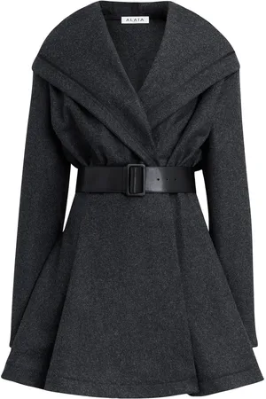 Alaïa Merino Wool Hooded Mini Dress