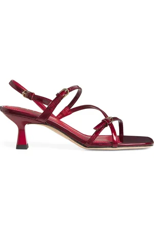 Sandro Leather Heeled Sandals 65