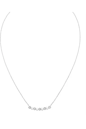 CHAUMET White Gold and Diamond Bee de Pendant Necklace