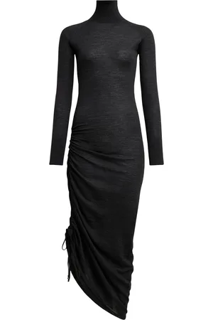 Alaïa Ruched Midi Dress
