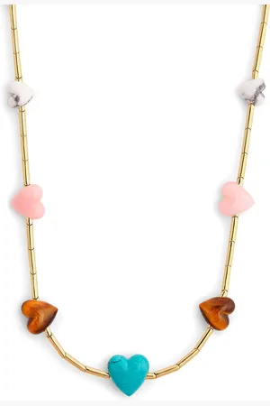 Emily P. Wheeler Yellow and Mixed Stone Heart Canyon Necklace