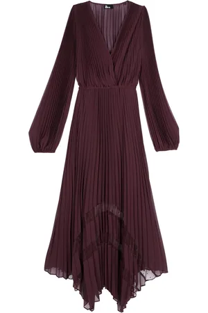 The Kooples Plissé Pleated Midi Dress