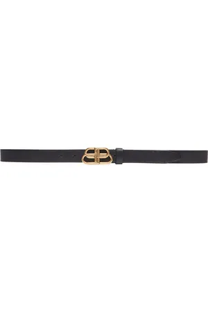 Balenciaga Leather Bb Logo Belt