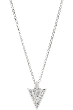 ANNOUSHKA Gold and Diamond Flight Arrow Necklace