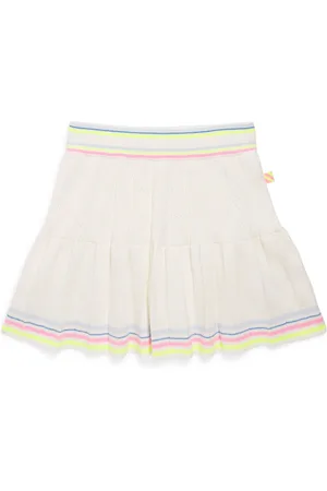 Billieblush Cotton-Blend Striped Skirt
