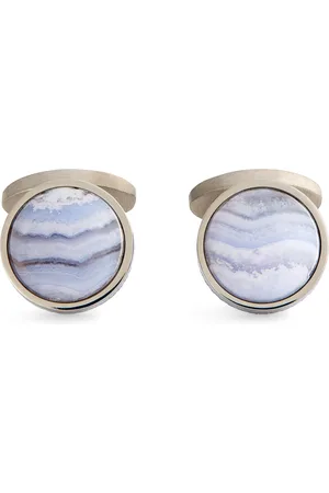 Tateossian Agate Circular Cufflinks