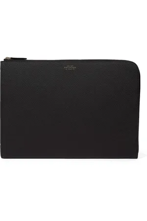 SMYTHSON Small Panama Leather Laptop Case