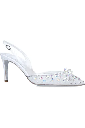 RENE CAOVILLA Embellished Cinderella Slingback Mules 75