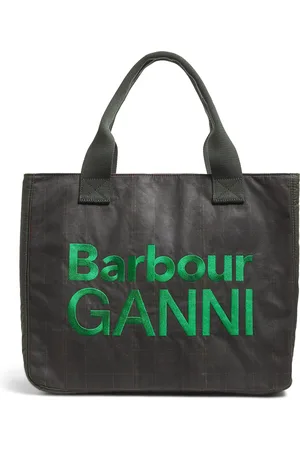 Barbour X Ganni Logo Tote Bag