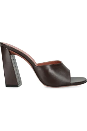 Amina Muaddi Leather Brigitte Mules 95