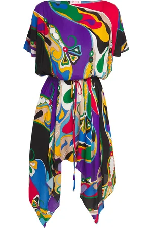 Puccini Orchidee Print Mini Dress