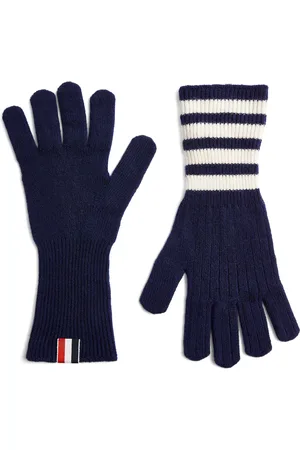 Thom Browne Cashmere 4-Bar Gloves