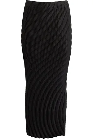 Issey Miyake Pleated Nuance Midi Skirt