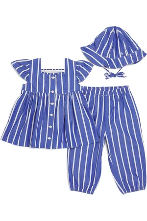 Ralph Lauren Cotton Poplin Hat, Top and Trousers Set
