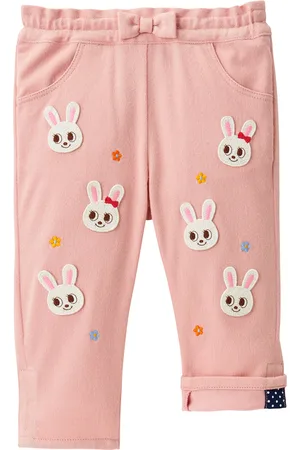 Miki House Embroidered Bunny Jeans