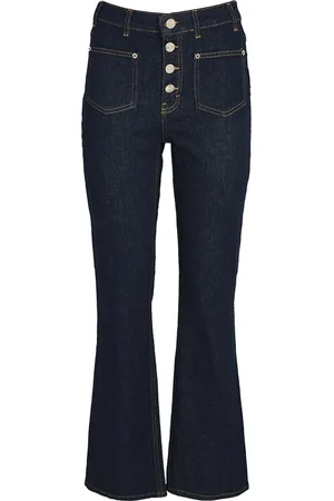 Maje Patch-Pockets Straight-Leg Jeans