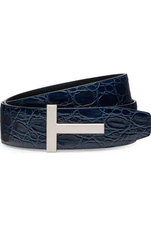 Tom Ford Leather Reversible T Icon Belt