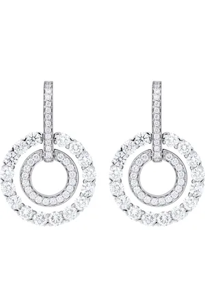 Boodles White and Diamond Roulette Double-Hoop Earrings
