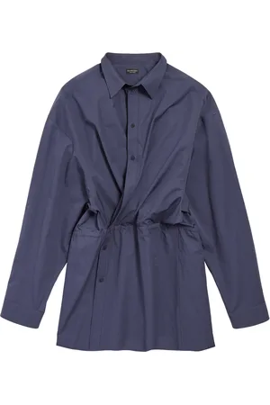 Balenciaga Cotton Mini Shirt Dress