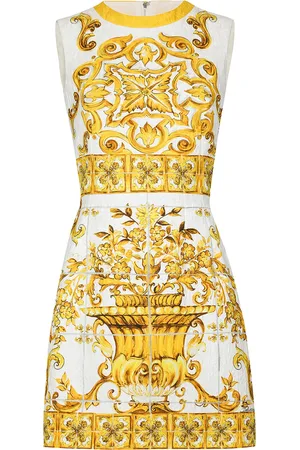 Dolce & Gabbana Majolica-Print Mini Dress