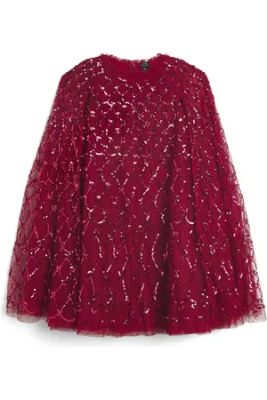 Needle & Thread Sequinned Heart Lattice Dress
