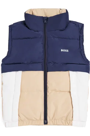 HUGO BOSS Logo Print Padded Gilet