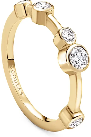 Boodles Gold and Diamond Half-Hoop Raindance Ring