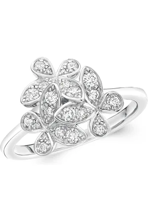 GRAFF Mini Gold and Diamond Triple Butterfly Ring