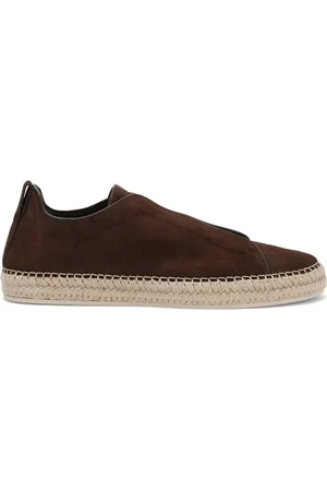 Ermenegildo Zegna Suede Triple Stitch Espadrilles