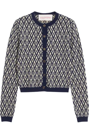 VALENTINO GARAVANI Wool Jacquard Cardigan