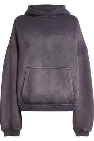 Alexander Wang Cotton-Blend Rhinestone-Embellished Hoodie