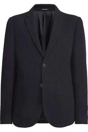 Emporio Armani Virgin Wool Textured Blazer
