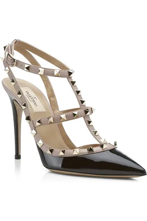 VALENTINO GARAVANI Patent Rockstud Heels 100