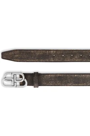 Balenciaga Leather Logo Belt