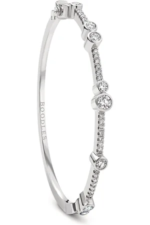 Boodles Platinum and Diamond Waterfall Bangle