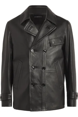 Tom Ford Leather Pea Coat