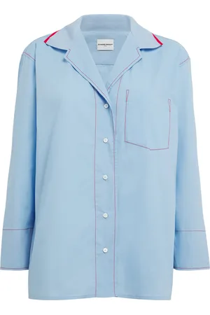 Claudie Pierlot Cotton Contrast-Stitch Shirt