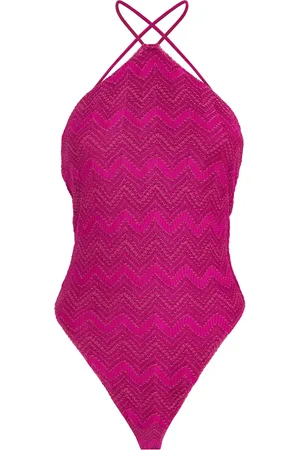 Missoni Zigzag Halterneck Swimsuit